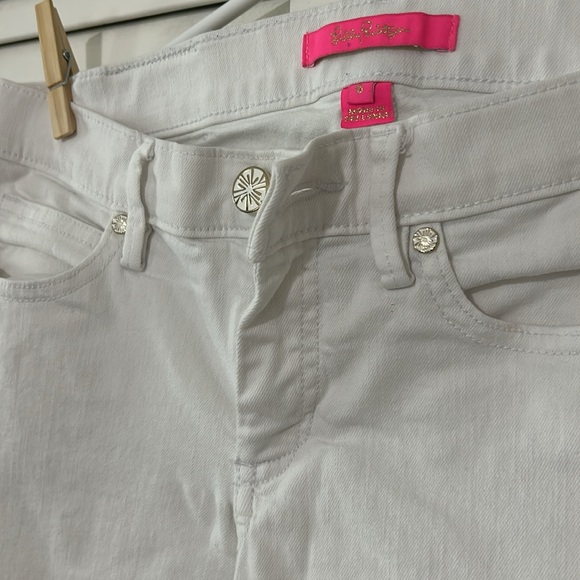 White Lilly jeans with cropped bottom - Picture 2 of 4